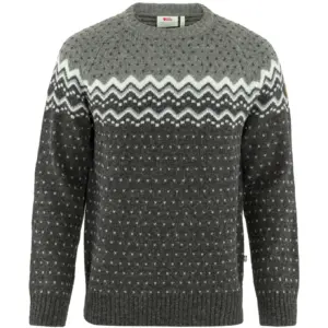 Fjällräven Ãvik Knit Herre Sweater Dark Grey-Grey M